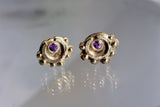 18kt Fan Stud Earrings