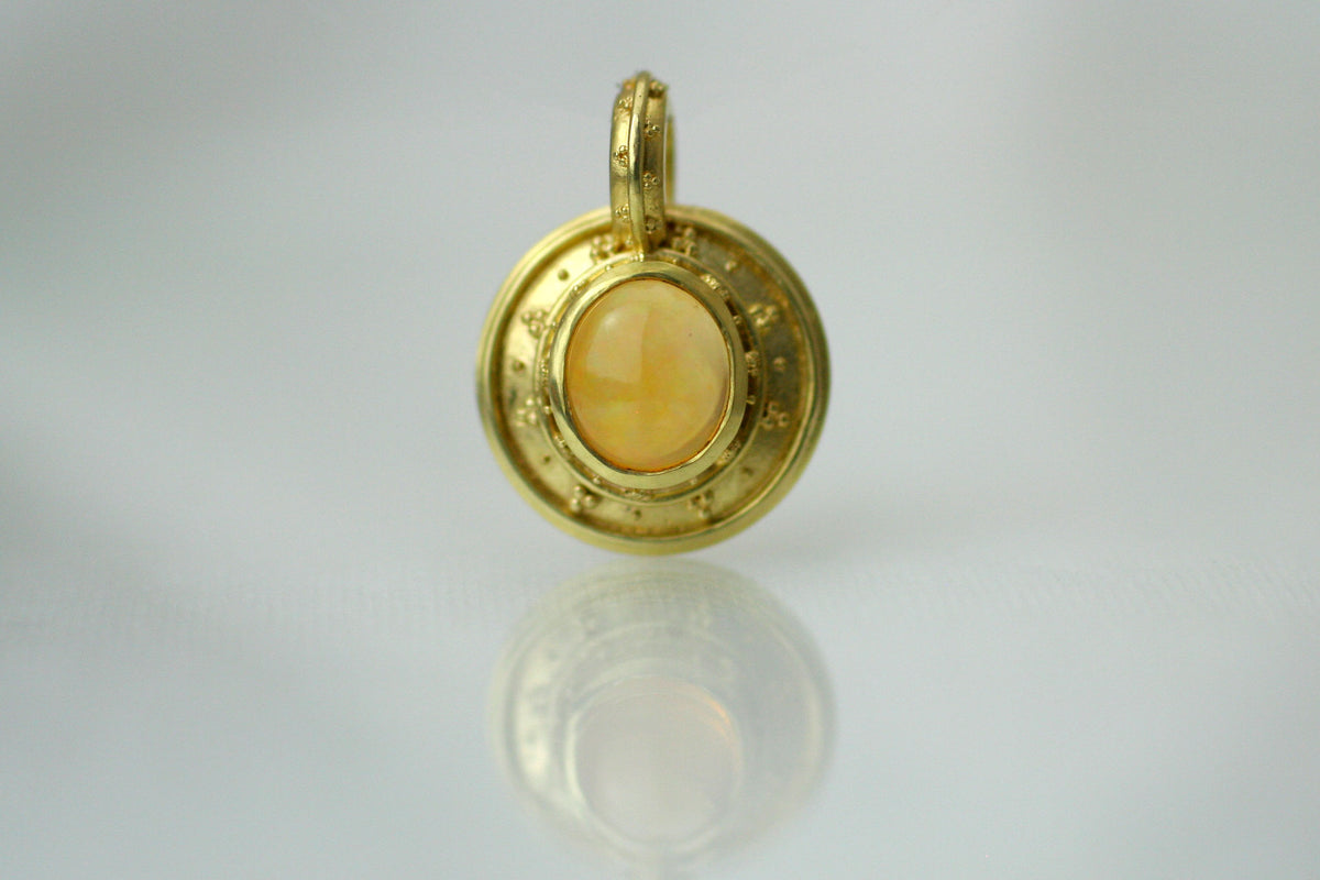 Orange Sunset Gemstone Necklace - CG Sculpture and Jewelry