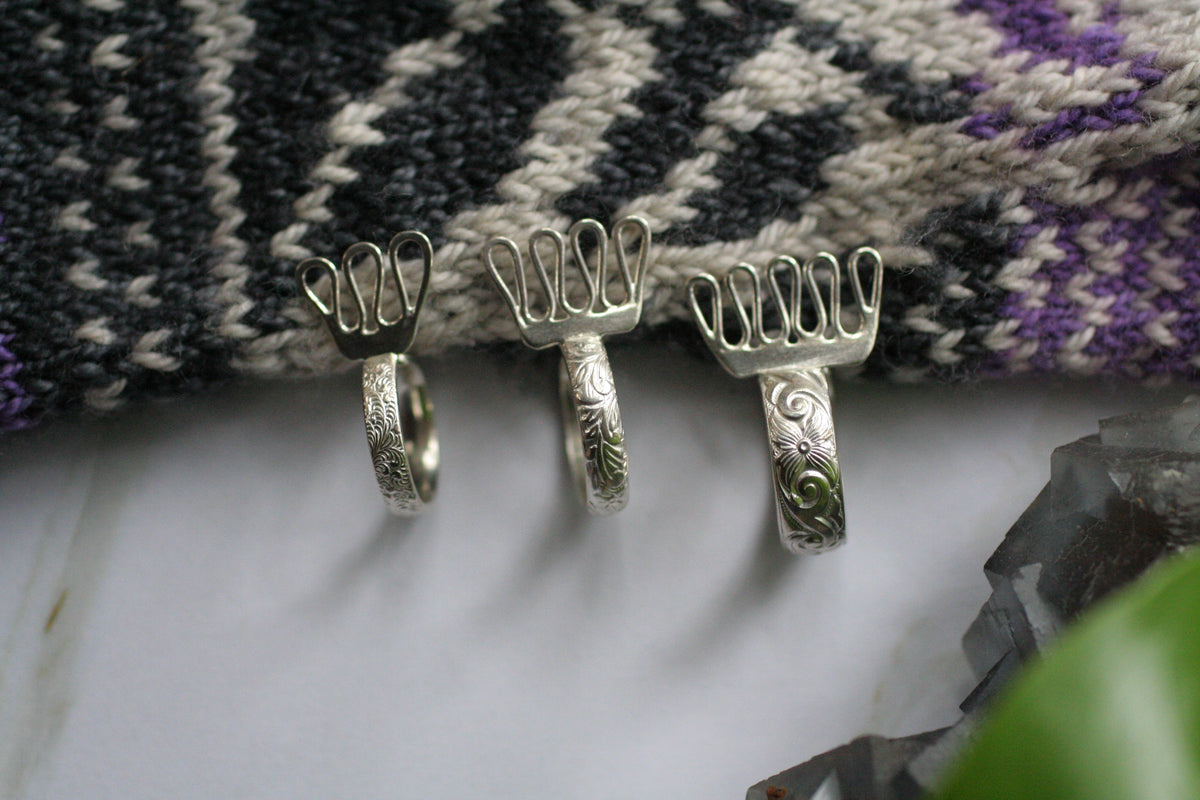 14k Gold and Diamond Knitting Ring – Corina Lunita