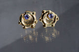 18kt Fan Stud Earrings