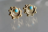 18kt Fan Stud Earrings