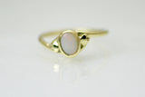 Opal Crescent Embrace Ring