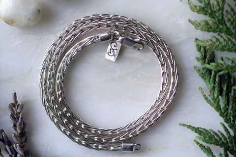 Handmade Sterling Silver Foxtail Chain
