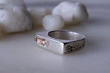 Sand Cast Imperial Topaz Ring {4.25}
