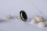 Black Tourmaline Ring {8}