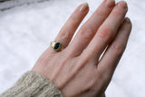 14kt Gold Sapphire Moon Ring {5}