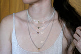18kt Green Diamond Charm Necklace